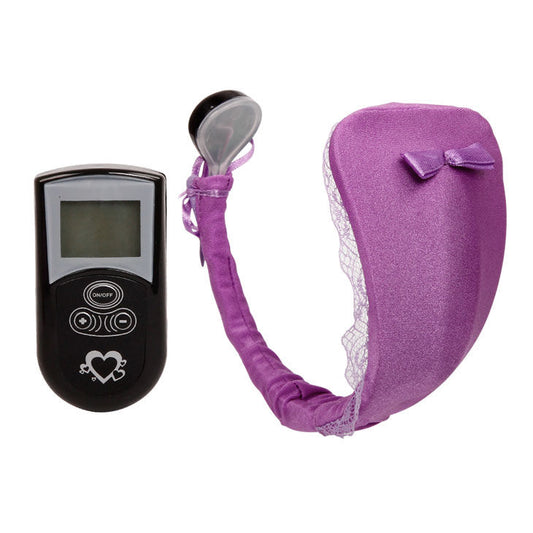 Close-up da Tanga Vibratória BAILE com Controle Remoto, destacando o design discreto e o vibrador.