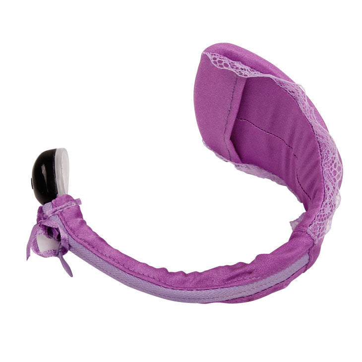 Close-up da Tanga Vibratória BAILE com Controle Remoto, destacando o design discreto e o vibrador.