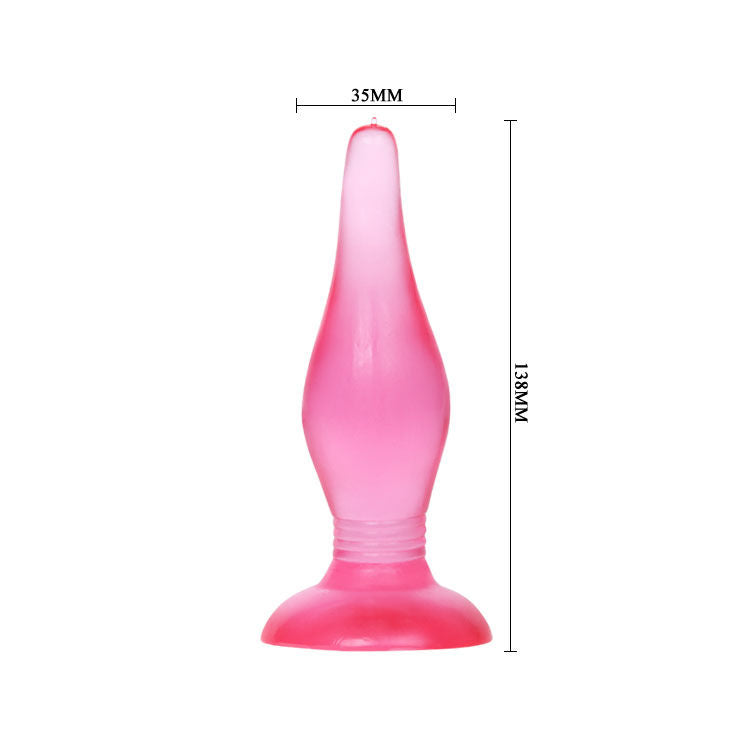 Plug anal BAILE Soft Touch Lilás 14.2 cm para estimulação anal.