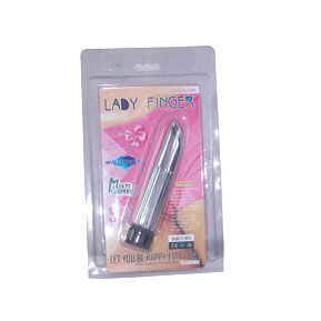 Vibrador de Dedo BAILE Multivelocidade com revestimento galvanizado para prazer íntimo.
