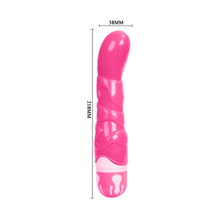 Close-up do Vibrador Dildo Realista Rosa BAILE 21.8 CM mostrando sua textura suave e formato ergonômico.