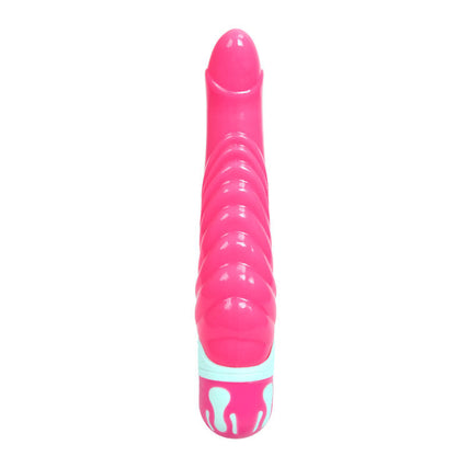 Close-up of the BAILE Vibrador Realista Rosa Ponto G 21.8 CM showing its realistic texture and features.