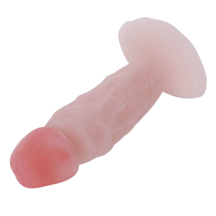 Close-up do Plug Anal Realista Pequeno BAILE 11cm, mostrando seu design e textura macia.