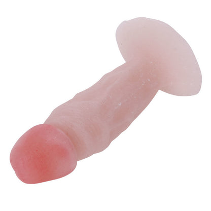 Close-up do Plug Anal Realista Pequeno BAILE 11cm, mostrando seu design e textura macia.
