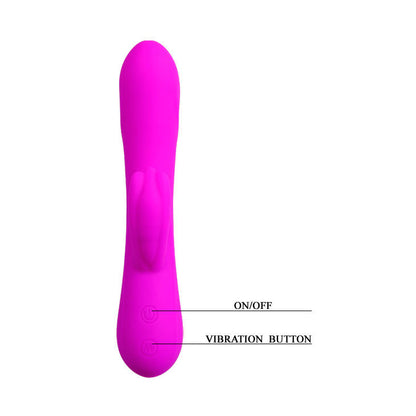 Vibrador Barrette PRETTY LOVE com estimulador clitoriano e múltiplas funções