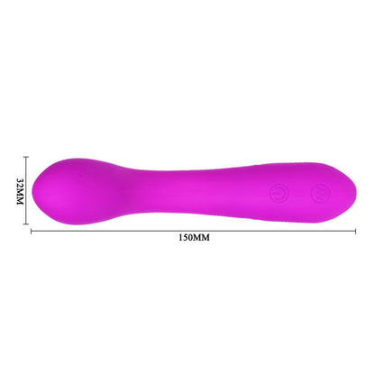 Close-up do Vibrador Massageador PRETTY LOVE Tony Lilac, mostrando sua forma ergonómica e cor vibrante.