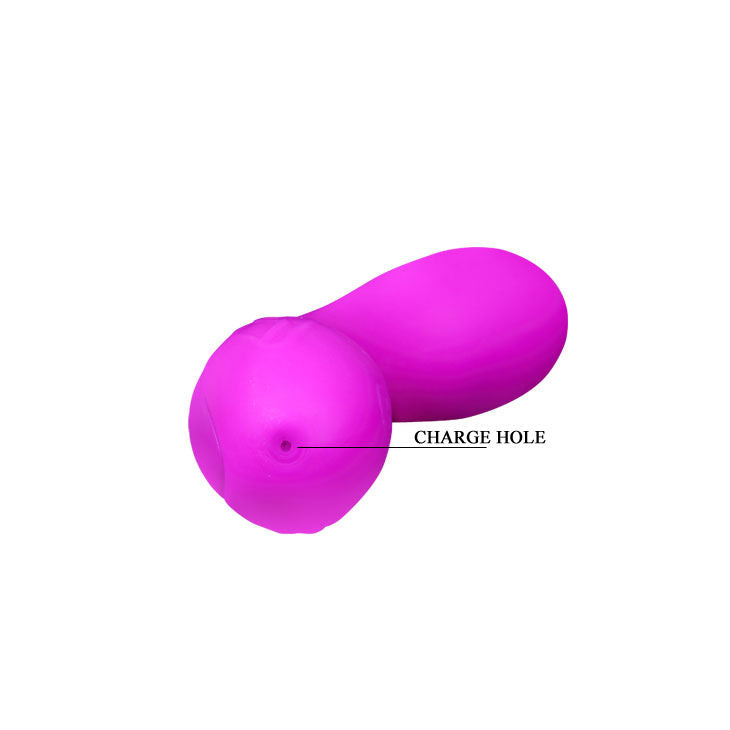 Close-up do Vibrador Massageador PRETTY LOVE Tony Lilac, mostrando sua forma ergonómica e cor vibrante.