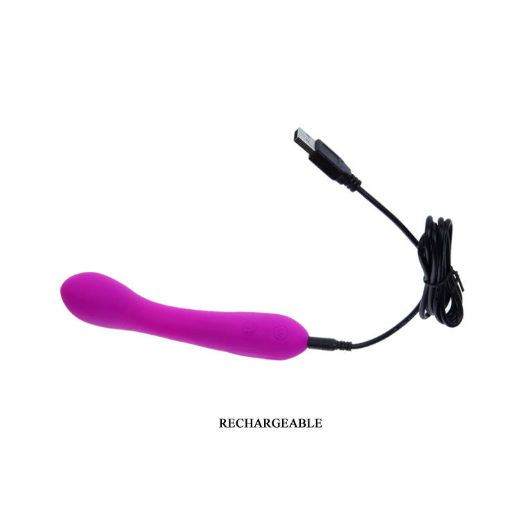 Close-up do Vibrador Massageador PRETTY LOVE Tony Lilac, mostrando sua forma ergonómica e cor vibrante.