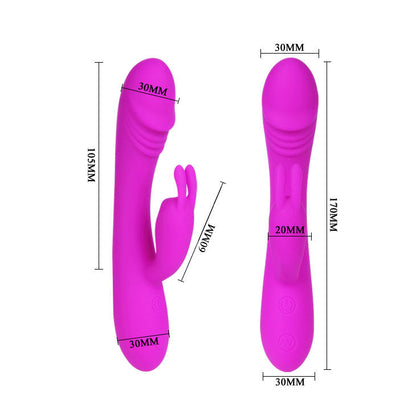 Vibrador Pretty Love Hunter com estimulação de coelho e 30 modos