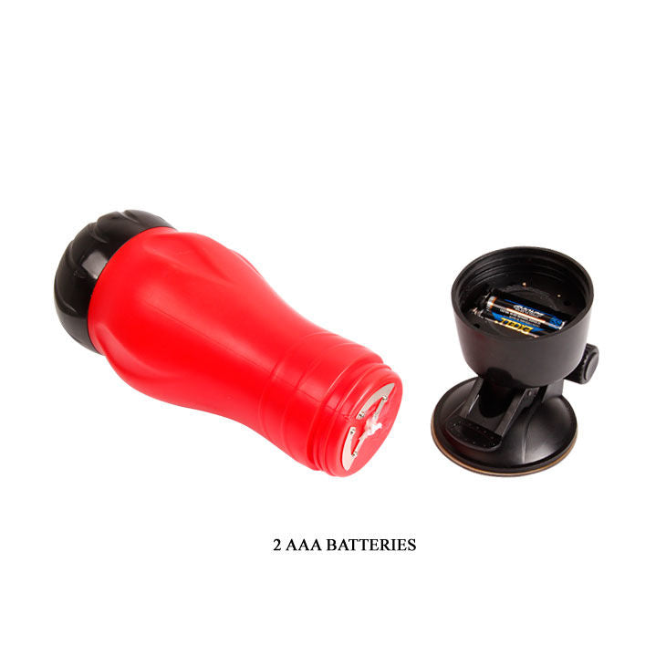 Masturbador Masculino Flora com Base de Sucção e Vibração
