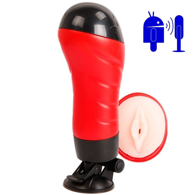 Masturbador Vaginal com Base e Vibração por Voz