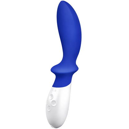 LELO Vibrador de Próstata Loki Azul Submersível, mostrando seu design ergonómico e cor.