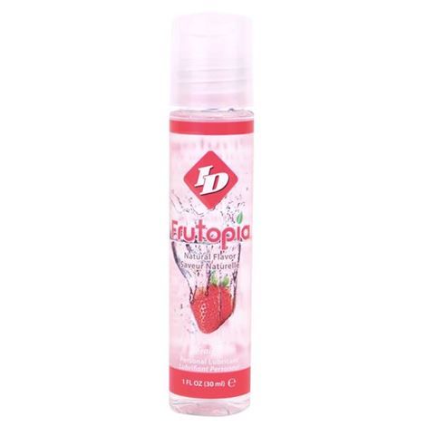 ID Lubrificante Frutopia Morango Base Água 30 ML com embalagem do produto