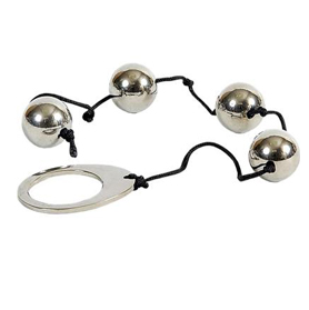 Imagem das Bolas Chinesas METAL HARD de 4 contas, 20mm em metal maciço, mostrando o seu design e material.