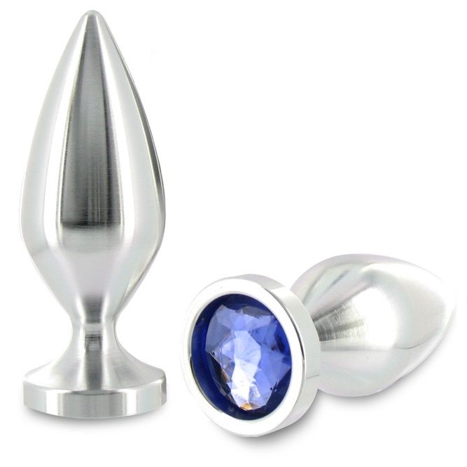 Plug Anal Alumínio Cor Cristal Grande 10,16cm
