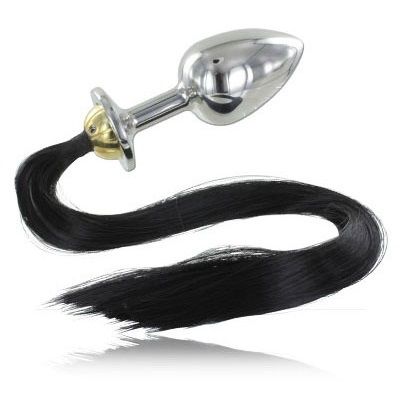 Plug Anal Metálico com Cauda de Alumínio 8,89cm