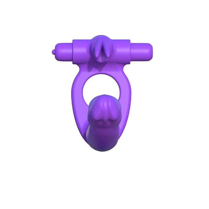Vibrador Duplo de Silicone Coelho