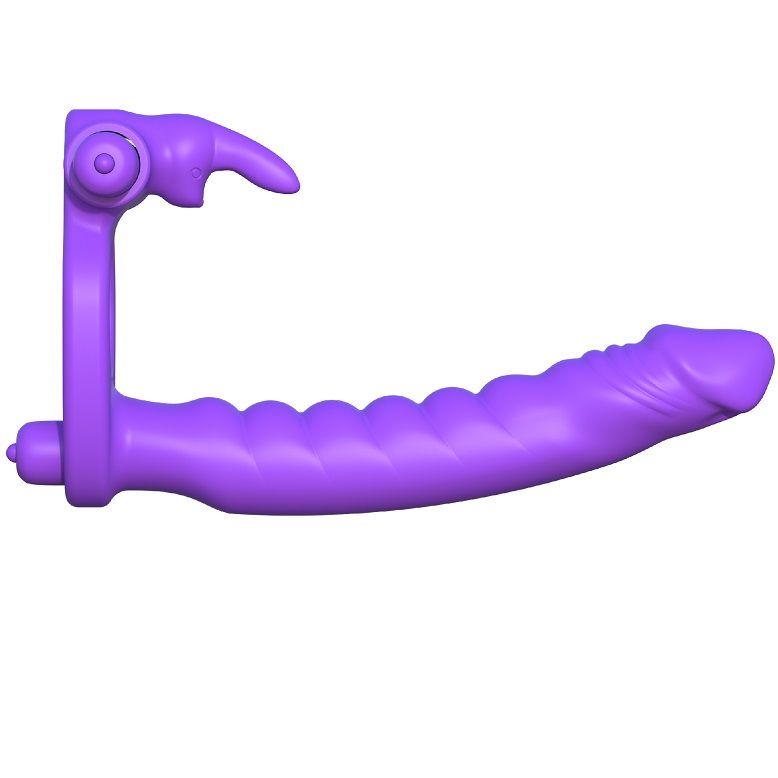 Vibrador Duplo de Silicone Coelho