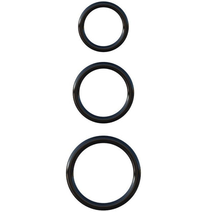 Anel Peniano Conjunto de Estamina de 3 Anéis de Silicone