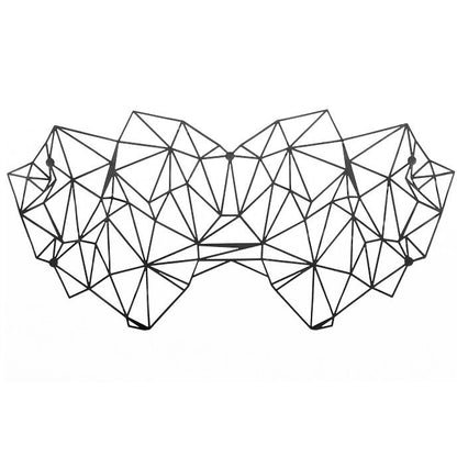 Máscaras Kristine da BIJOUX INDISCRETS em vinil, mostrando os 6 designs diferentes e detalhes dos adesivos reutilizáveis.