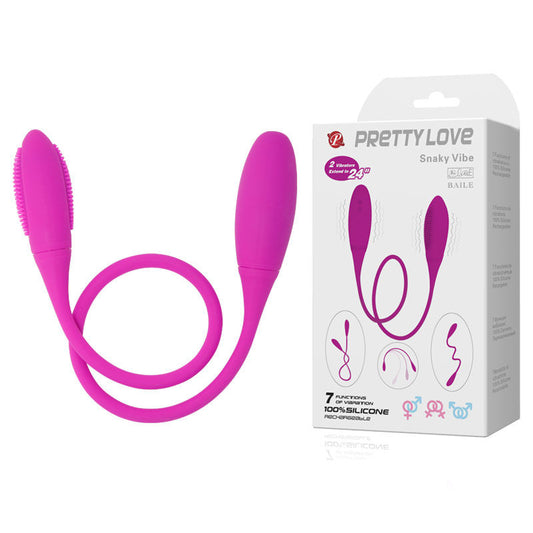 PRETTY LOVE Vibrador Duplo Egg Berger com Controle Remoto Recarregável, design ergonómico em silicone macio