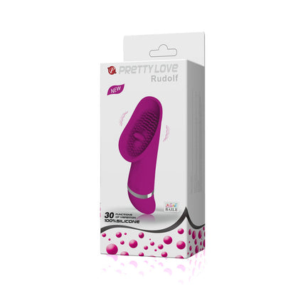 Pretty Love Estimulador de Clitóris Rudolf de silicone macio com design ergonómico e pontas estimulantes.