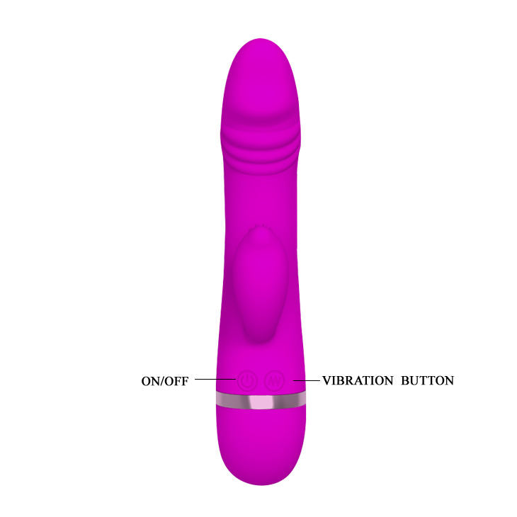 PRETTY LOVE Vibrador Flirtation David com Estimulador de Clítoris 30 Funções, para prazer intenso e orgasmos múltiplos.