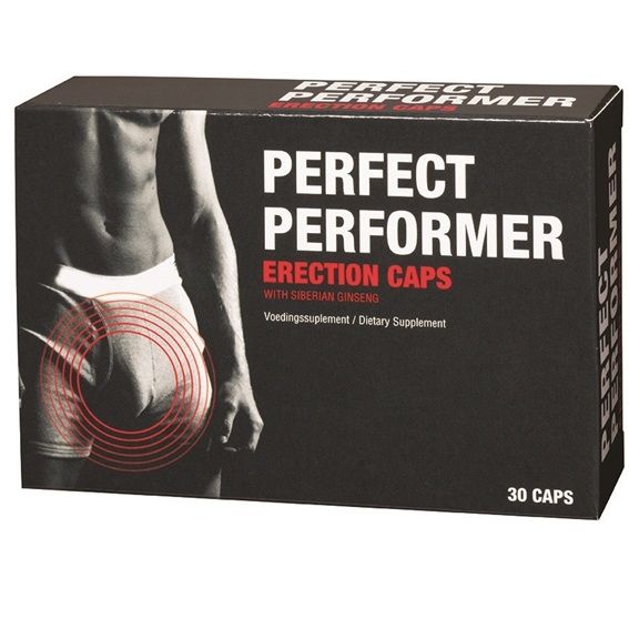 Embalagem do COBECO Perfect Performer Ereção 30CAP, destacando o nome do produto e a quantidade.