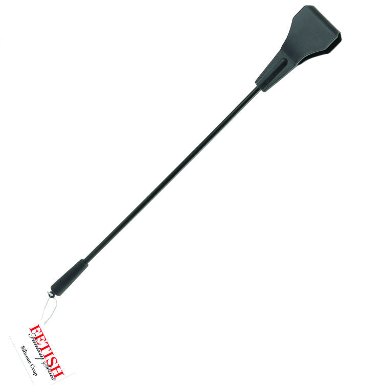 Close-up do FETISH FANTASY SERIES Chicote de Silicone Colheita 71cm, ideal para jogos BDSM.