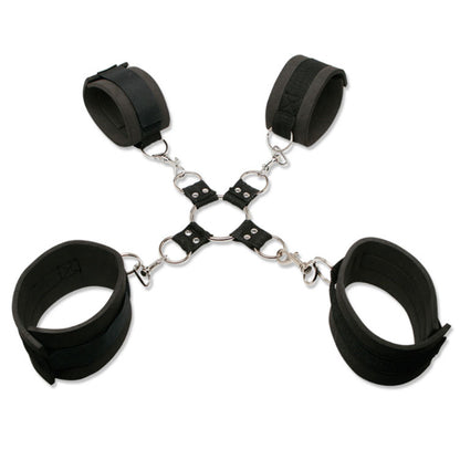 Kit BDSM Extreme Hog-Tie FETISH FANTASY SERIES com algemas de neoprene e máscara