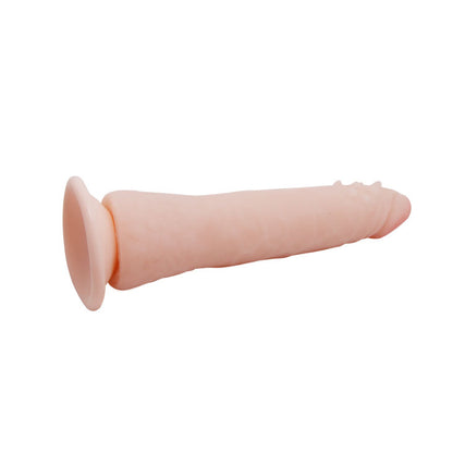 Close-up do Vibrador Realista BAILE Fit Vertebrado 20.1 CM, mostrando sua textura e flexibilidade.