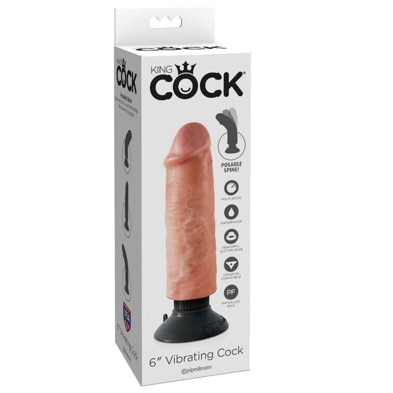 Vibrador Dildo Realista 15.24 cm Natural