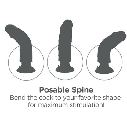 Dildo Vibrador com Testículos 17.78 CM Natural