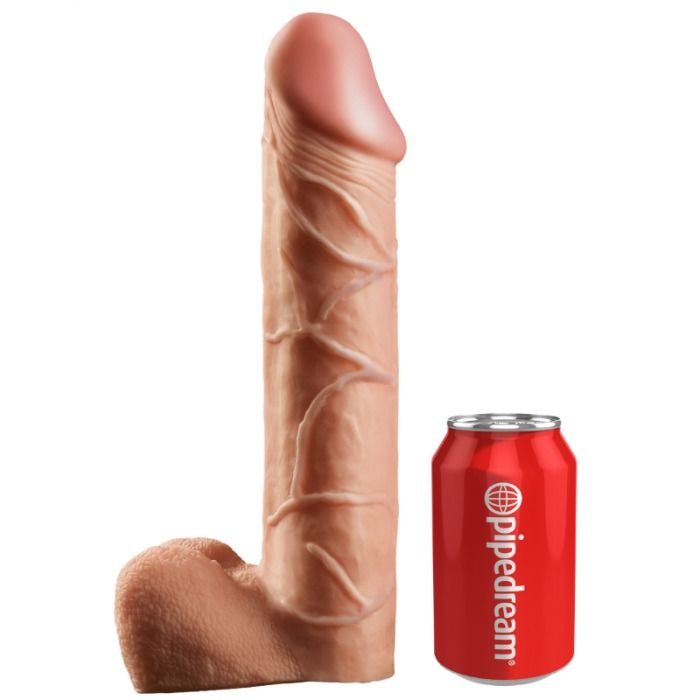 Dildo Strap-on - Sistema de Suspensão 30,5 cm Hollow Strap-on - Carne
