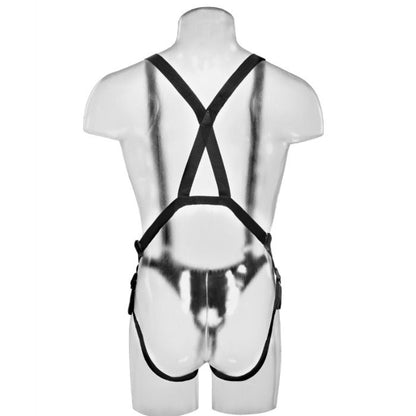 Dildo Strap-on - Sistema de Suspensão 30,5 cm Hollow Strap-on - Carne