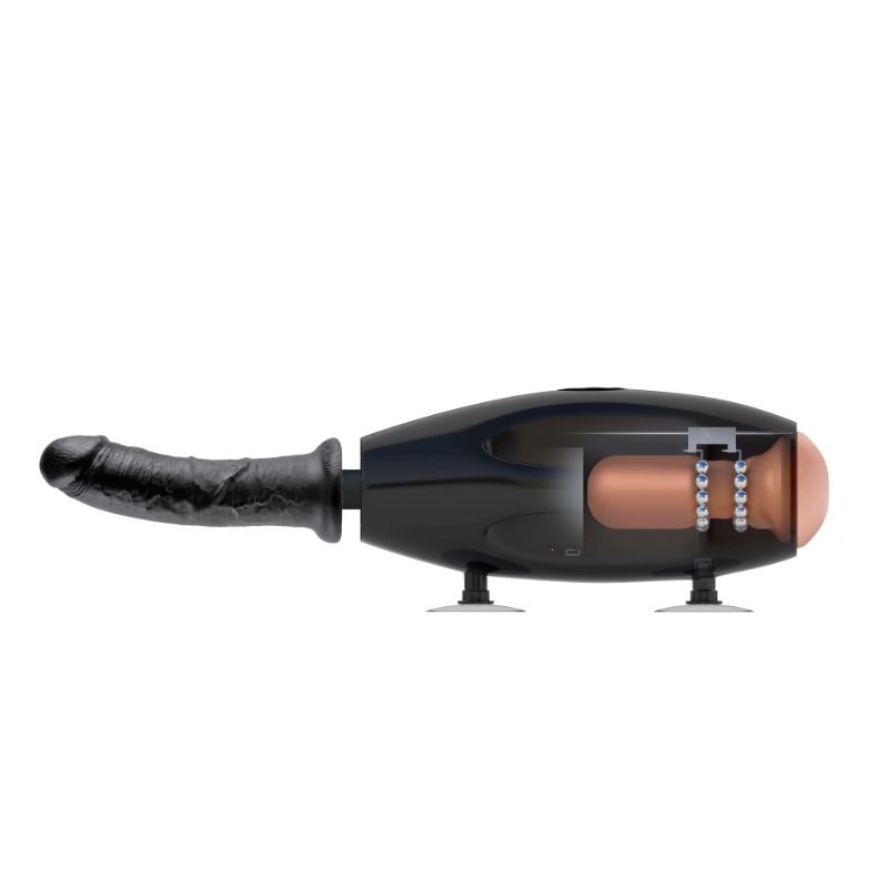 Máquina de Sexo Portátil FETISH FANTASY EXTREME com dildos intercambiáveis e adaptador universal