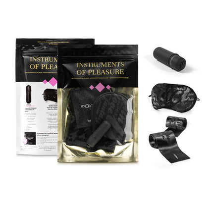 BIJOUX Kit Prazer Nível Violeta com algemas, máscara, vibrador e gel