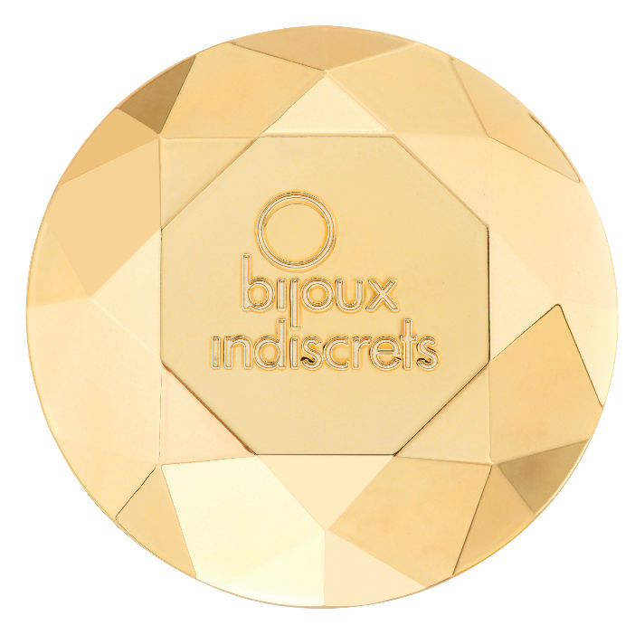 Vibrador clitoriano BIJOUX - INDISCRETS Twenty One Diamante, design ergonómico e cor dourada.