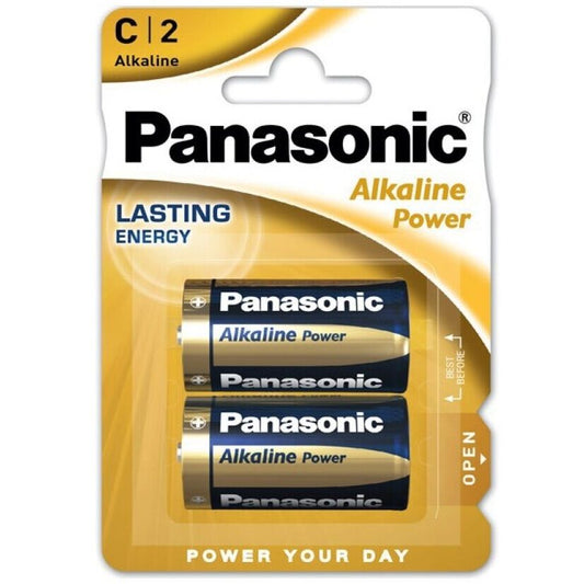 Pack de 2 Baterias Panasonic C LR14 de longa duração