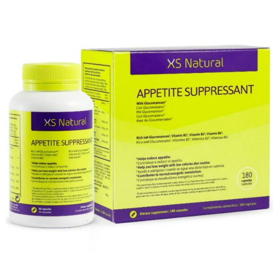 Embalagem de 500 COSMETICS Cápsulas Supressoras de Apetite XS, 90 unidades