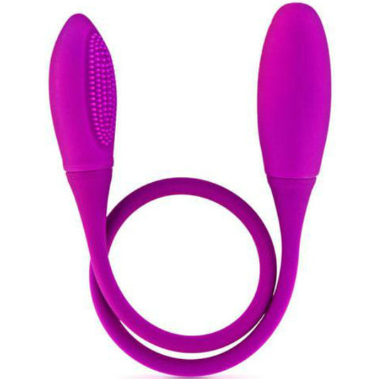 Vibrador flexível PRETTY LOVE Snaky Vibe de silicone com 7 vibrações e 3 funções de cócegas para estimulação dupla.