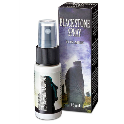 COBECO Spray Retardante Masculino Black Stone 15ML, projetado para prolongar o prazer.