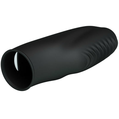 Close-up of the PRETTY LOVE Dedal Vibratório Texturizado Silicone Flirtation, showing its soft texture and compact design.