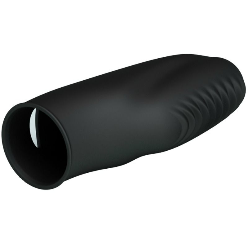 Close-up of the PRETTY LOVE Dedal Vibratório Texturizado Silicone Flirtation, showing its soft texture and compact design.