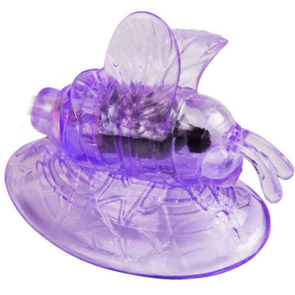 BAILE Borboleta Vibratória Lilás para Estimulação Clitoriana, mostrando seu design ergonômico e material macio.