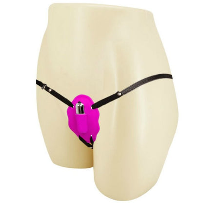 BAILE Arnês Love Rider Vibratório com Estimulação Clitoriana em silicone preto