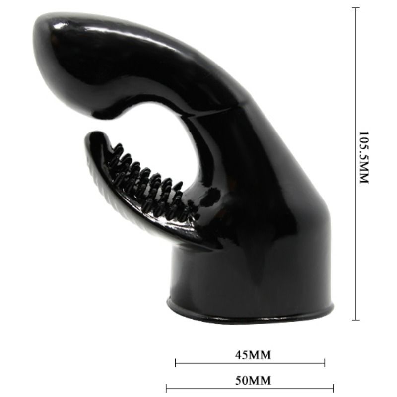 Cabeça Intercambiável BAILE Power Head para massajador, design para estimulação do Ponto G e Clitóris.