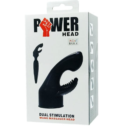 Cabeça Intercambiável BAILE Power Head para massajador, design para estimulação do Ponto G e Clitóris.