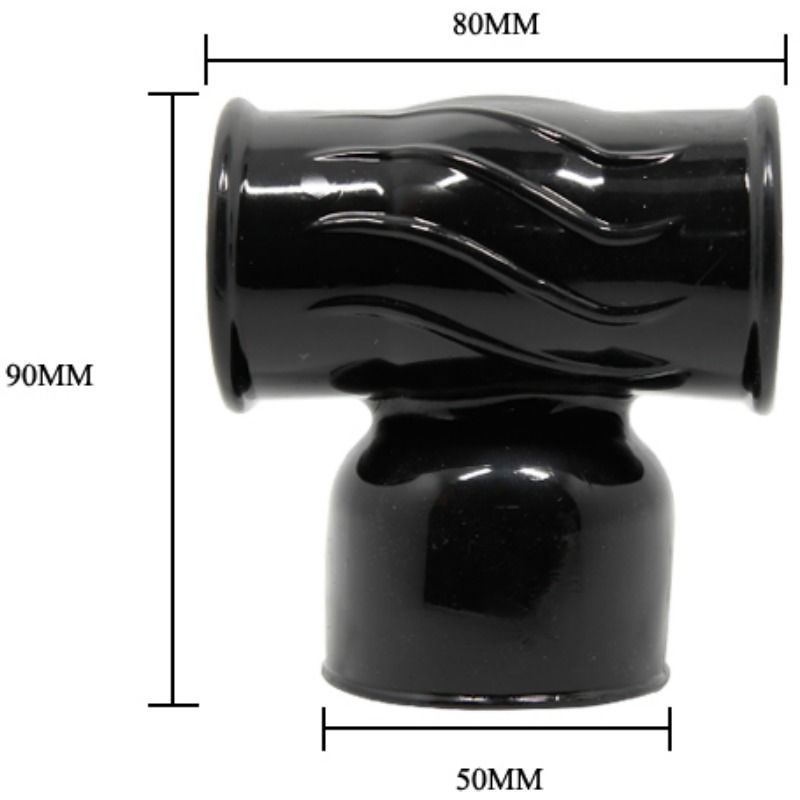 Close-up da Cabeça Intercambiável Power Head BAILE para Massageador Masculino, mostrando sua textura interna e orifícios.