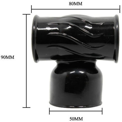 Close-up da Cabeça Intercambiável Power Head BAILE para Massageador Masculino, mostrando sua textura interna e orifícios.